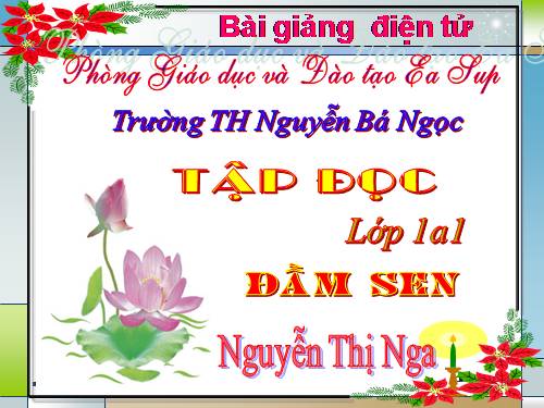 Tuần 6. Đầm sen