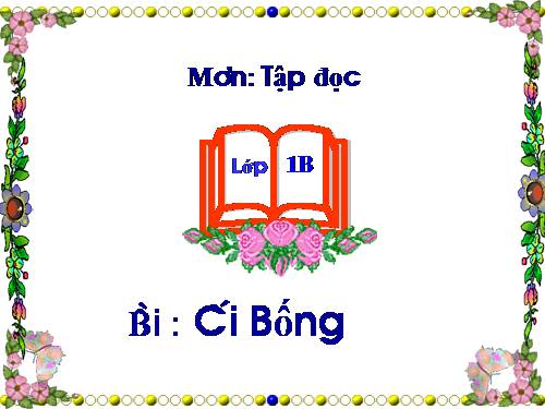 Tuần 2. Cái Bống