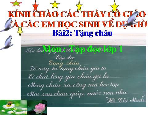 Tuần 1. Tặng cháu