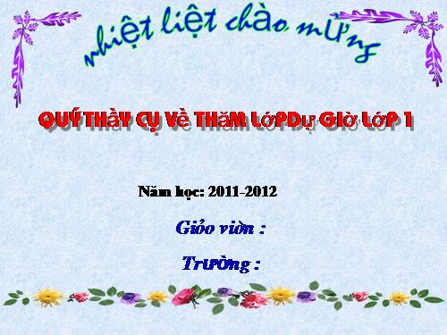 Tuần 1. Trường em