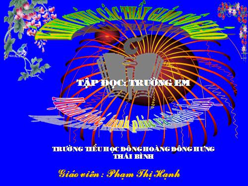 Tuần 1. Trường em