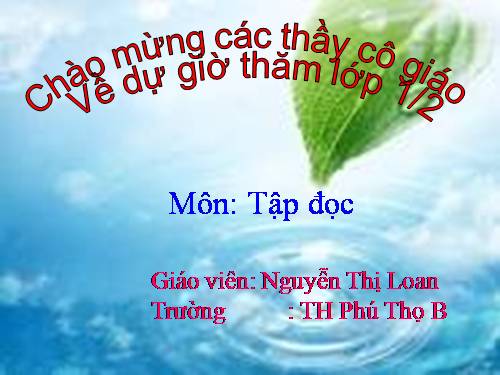 Tuần 6. Mời vào