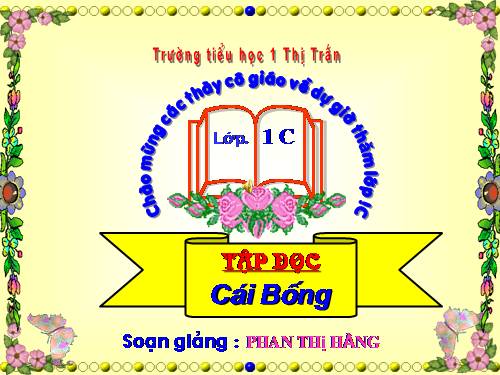 Tuần 2. Cái Bống