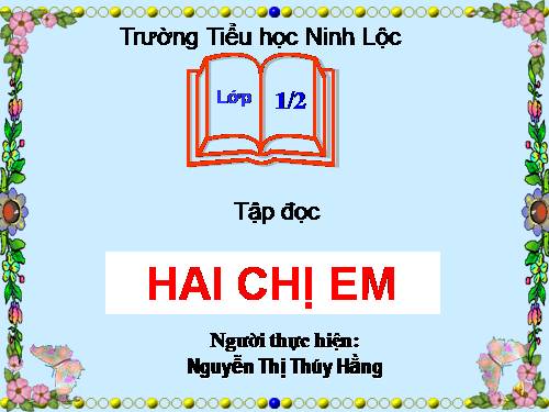 Tuần 8. Hai chị em