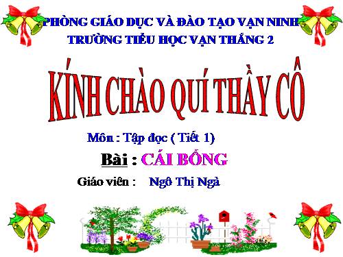 Tuần 2. Cái Bống