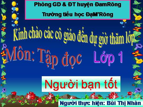 Tuần 7. Người bạn tốt