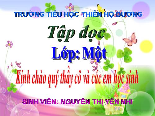 Tuần 3. Hoa ngọc lan