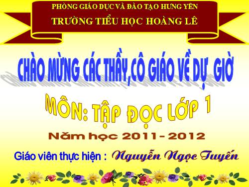 Tuần 6. Mời vào