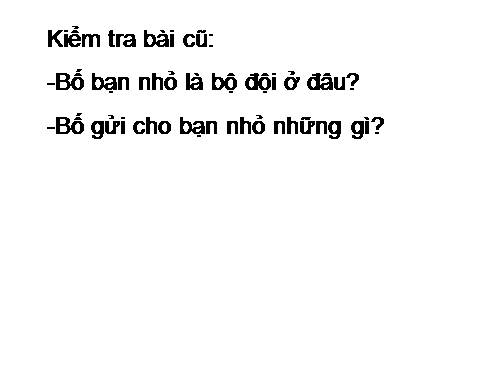 Tuần 5. Vì bây giờ mẹ mới về