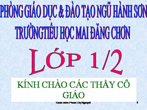 Tuần 1. Trường em