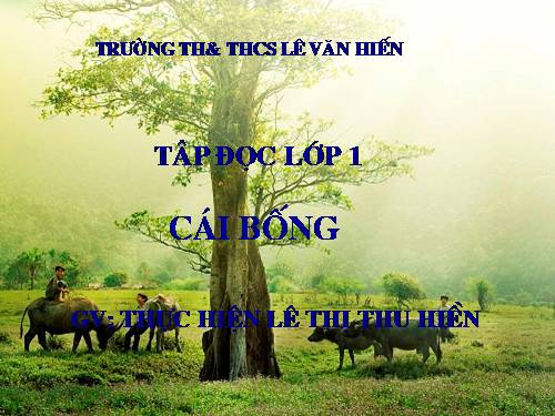 Tuần 2. Cái Bống