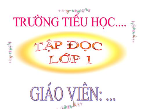 Tuần 3. Ai dậy sớm