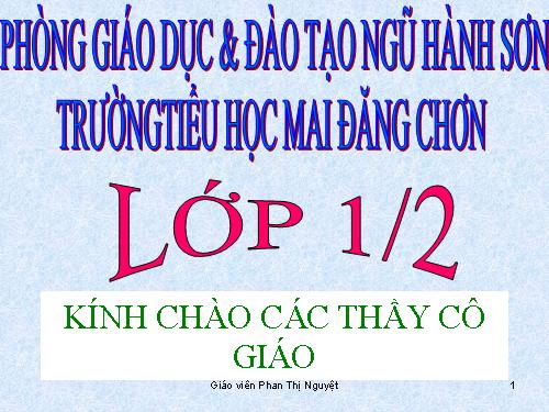 Tuần 1. Trường em