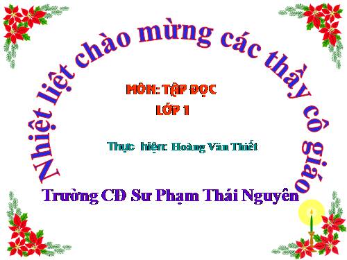 Tuần 5. Quà của bố