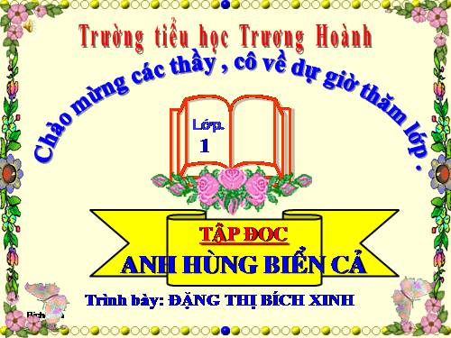 Tuần 12. Anh hùng biển cả