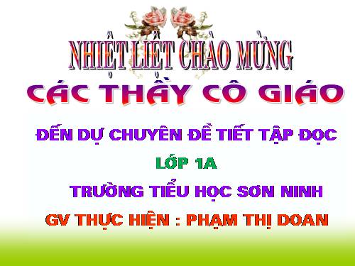 Tuần 3. Ai dậy sớm