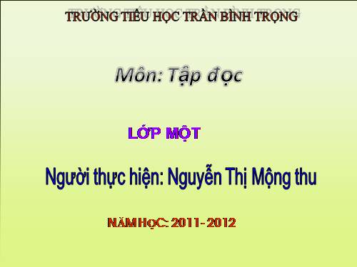 Tuần 5. Ngôi nhà