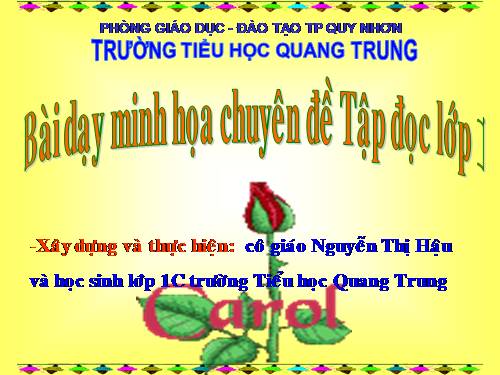 Tuần 3. Hoa ngọc lan