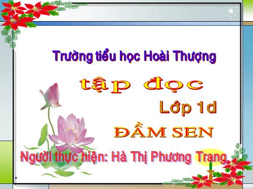 Tuần 6. Đầm sen