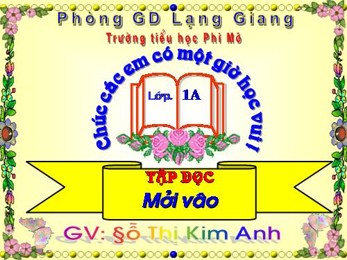 Tuần 6. Mời vào