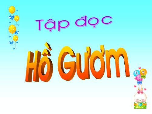 Tuần 9. Hồ Gươm