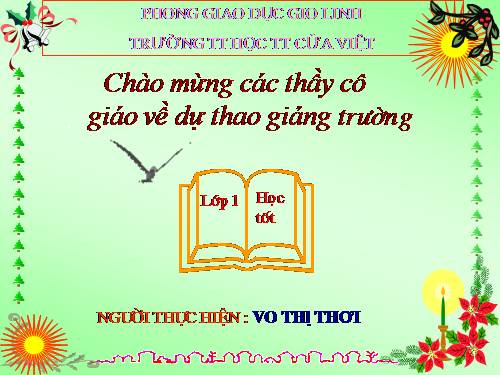 Tuần 5. Quà của bố