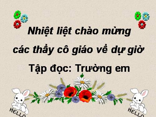 Tuần 1. Trường em