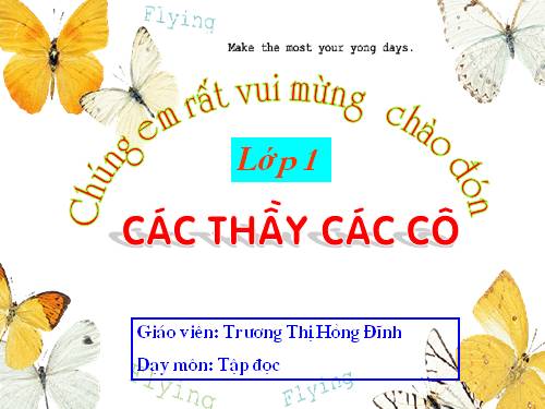 Tuần 1. Tặng cháu