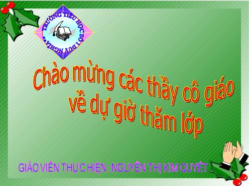 Tuần 10. Đi học