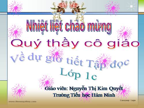 Tuần 3. Ai dậy sớm