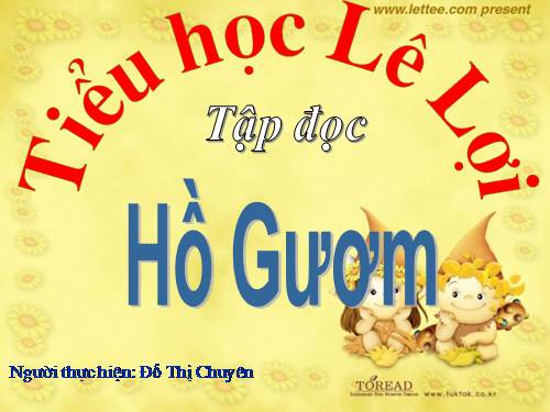 Tuần 9. Hồ Gươm