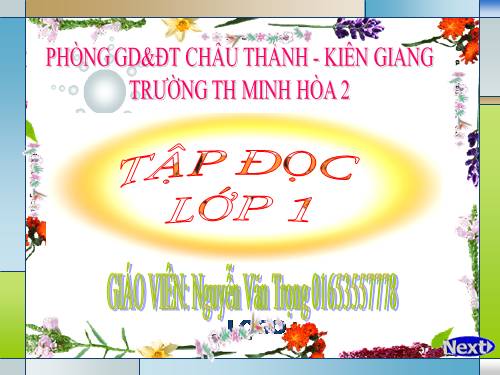 Tuần 3. Ai dậy sớm