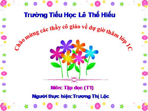 Tuần 1. Tặng cháu