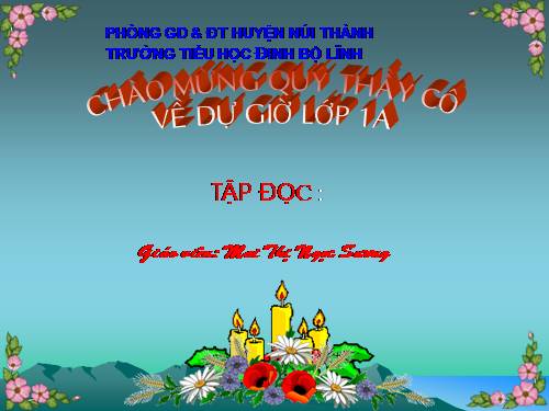 Tuần 1. Tặng cháu