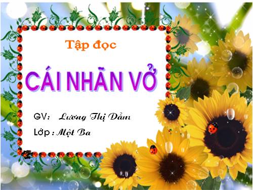 Tuần 1. Cái nhãn vở