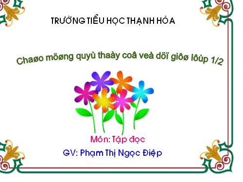 Tuần 1. Tặng cháu