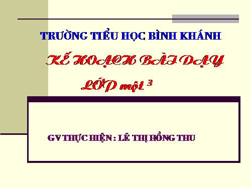 Tuần 1. Tặng cháu