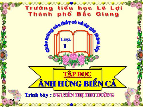 Tuần 12. Anh hùng biển cả