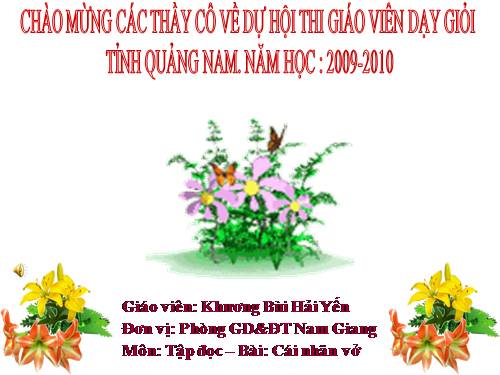 Tuần 1. Cái nhãn vở