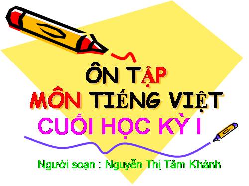 ÔN TẬP KIỂM TRA CUỐI HKI-LỚP 1- NĂM HỌC: 2010-2011