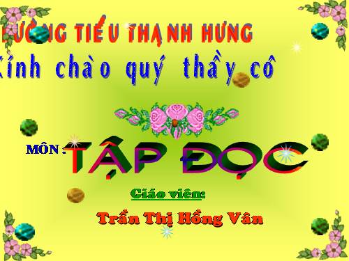 Tuần 3. Hoa ngọc lan