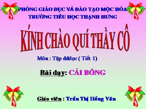 Tuần 2. Cái Bống