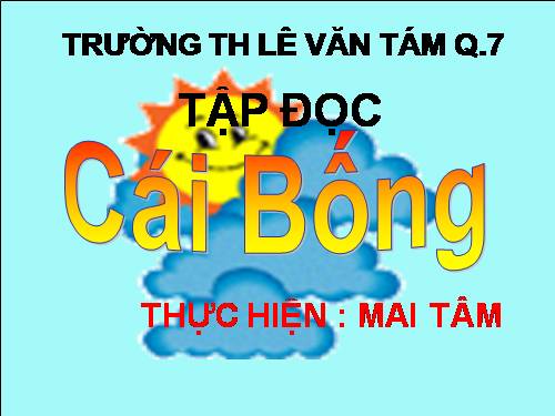 Tuần 2. Cái Bống