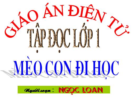 Tuần 7. Mèo con đi học