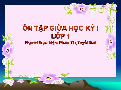 ÔN TẬP KIỂM TRA GHKI - KHỐI 1