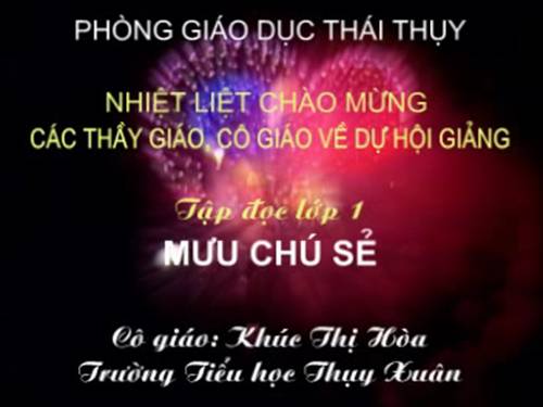 Tuần 3. Mưu chú Sẻ