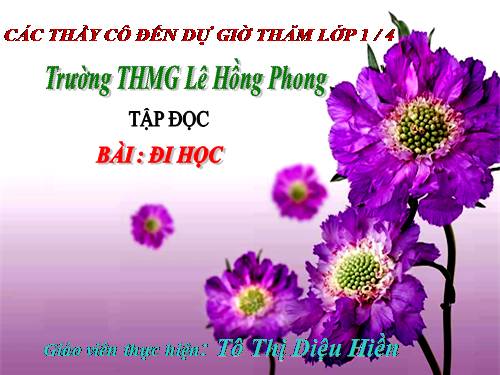 Tuần 10. Đi học