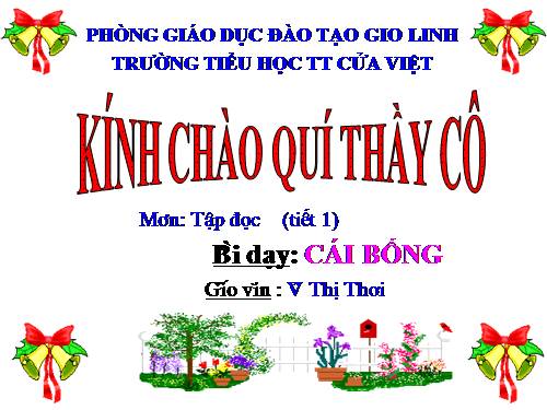 Tuần 2. Cái Bống