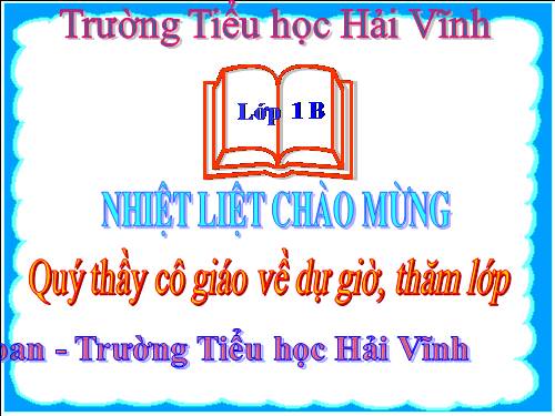 Tuần 1. Trường em