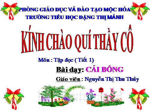 Tuần 2. Cái Bống